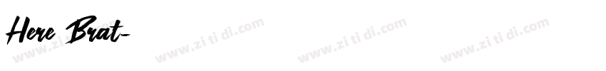 Here Brat字体转换